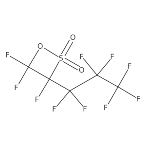 1-(Heptafluoropropyl)trifluoroethanesultone结构式