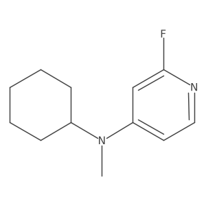 N-cyclohexyl-2-fluoro-N-methylpyridin-4-amine结构式