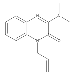 1-Allyl-1,2-dihydro-2-oxo-3-dimethylaminoquinoxaline结构式