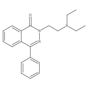 2-[2-(Diethylamino)ethyl]-4-phenyl-1(2H)-phthalazinone结构式
