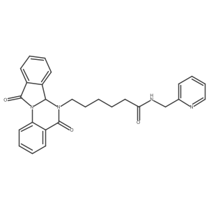 6-(5,11-dioxo-6a,11-dihydroisoindolo[2,1-a]quinazolin-6(5H)-yl)-N-(pyridin-2-ylmethyl)hexanamide结构式