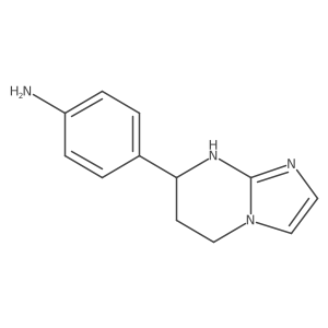 4-{5H,6H,7H,8H-imidazo[1,2-a]pyrimidin-7-yl}aniline结构式