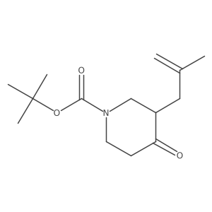 Tert-butyl 3-(2-methylprop-2-en-1-yl)-4-oxopiperidine-1-carboxylate结构式