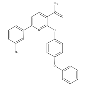 6-(3-Aminophenyl)-2-(4-phenoxyphenoxy)nicotinamide Structure