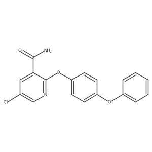 5-Chloro-2-(4-phenoxy-phenoxy)-nicotinamide结构式