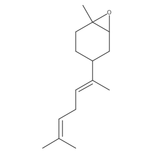(1S,4R,6R)-1-Methyl-4-((E)-6-methylhepta-2,5-dien-2-yl)-7-oxabicyclo[4.1.0]heptane结构式