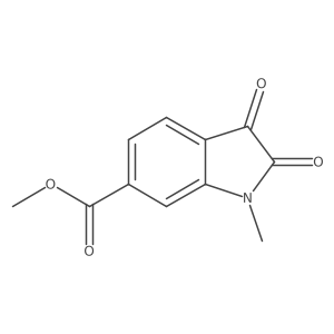 Methyl 1-methyl-2,3-dioxoindoline-6-carboxylate Structure