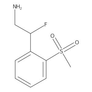 2-Fluoro-2-(2-methanesulfonylphenyl)ethan-1-amine Structure