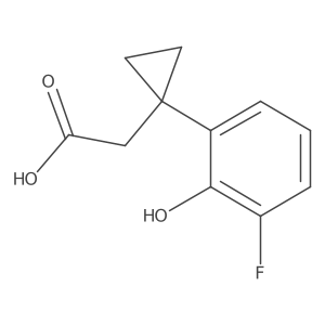 2-[1-(3-Fluoro-2-hydroxyphenyl)cyclopropyl]acetic acid结构式