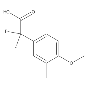 2,2-Difluoro-2-(4-methoxy-3-methylphenyl)acetic acid结构式