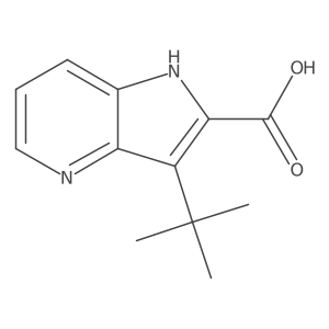 3-(tert-Butyl)-1H-pyrrolo[3,2-b]pyridine-2-carboxylic acid Structure