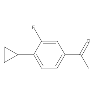1-(4-Cyclopropyl-3-fluorophenyl)ethan-1-one Structure