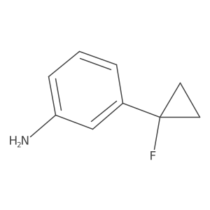 3-(1-Fluorocyclopropyl)aniline Structure