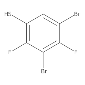 3,5-Dibromo-2,4-difluorothiophenol结构式