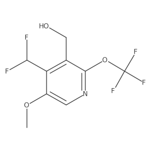 (4-(Difluoromethyl)-5-methoxy-2-(trifluoromethoxy)pyridin-3-yl)methanol Structure
