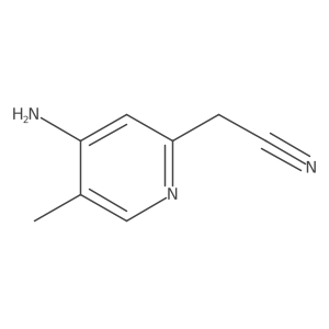 2-(4-Amino-5-methyl-2-pyridyl)acetonitrile Structure