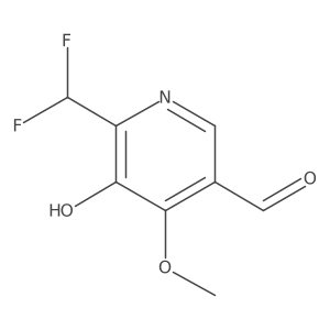 2-(Difluoromethyl)-3-hydroxy-4-methoxypyridine-5-carboxaldehyde Structure
