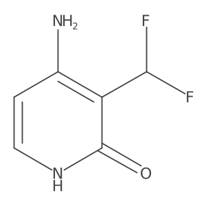 4-Amino-3-(difluoromethyl)pyridin-2-ol结构式