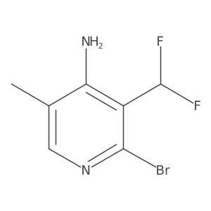 2-Bromo-3-(difluoromethyl)-5-methylpyridin-4-amine Structure