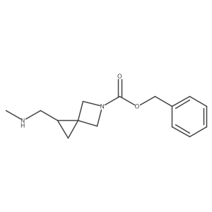 Benzyl 1-((methylamino)methyl)-5-azaspiro[2.3]hexane-5-carboxylate Structure