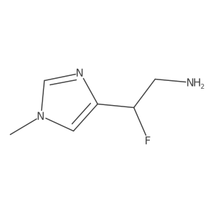 2-fluoro-2-(1-methyl-1H-imidazol-4-yl)ethan-1-amine Structure