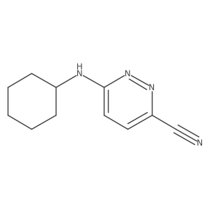 6-(Cyclohexylamino)pyridazine-3-carbonitrile结构式