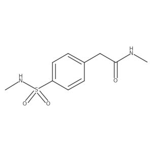 N-methyl-2-[4-(methylsulfamoyl)phenyl]acetamide Structure