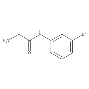 2-amino-N-(4-bromopyridin-2-yl)acetamide Structure