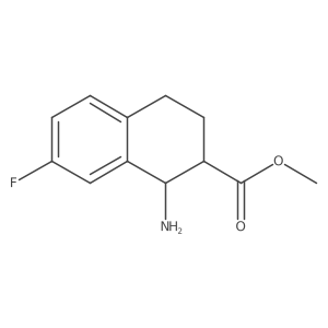Methyl 1-amino-7-fluoro-1,2,3,4-tetrahydronaphthalene-2-carboxylate Structure