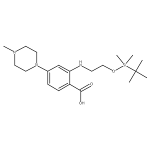 2-[2-[Tert-butyl(dimethyl)silyl]oxyethylamino]-4-(4-methylpiperazin-1-yl)benzoic acid Structure