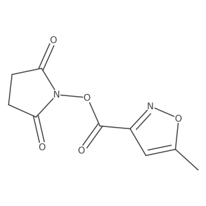 2,5-Dioxopyrrolidin-1-yl 5-methylisoxazole-3-carboxylate结构式