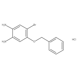 4-(Benzyloxy)-5-bromobenzene-1,2-diamine hydrochloride Structure
