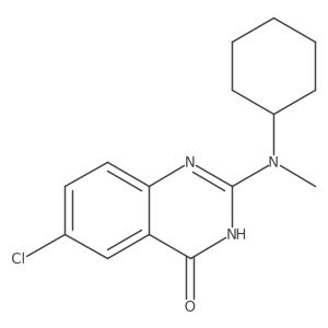 6-Chloro-2-(cyclohexyl(methyl)amino)quinazolin-4(3H)-one Structure