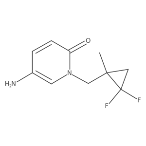 5-Amino-1-[(2,2-difluoro-1-methylcyclopropyl)methyl]-1,2-dihydropyridin-2-one Structure