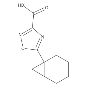 5-{Bicyclo[4.1.0]heptan-1-yl}-1,2,4-oxadiazole-3-carboxylic acid Structure