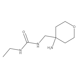 1-[(4-Aminooxan-4-yl)methyl]-3-ethylurea Structure