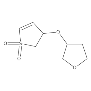 3-(Oxolan-3-yloxy)-2,3-dihydro-1lambda6-thiophene-1,1-dione结构式