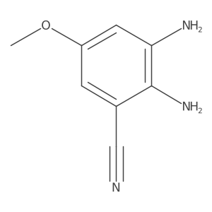 2,3-Diamino-5-methoxybenzonitrile结构式