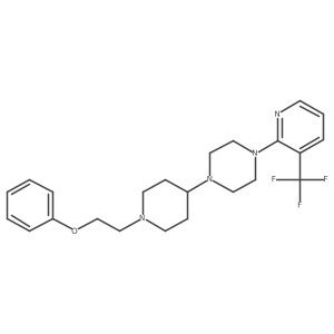 1-[1-(2-Phenoxyethyl)piperidin-4-yl]-4-[3-(trifluoromethyl)pyridin-2-yl]piperazine Structure