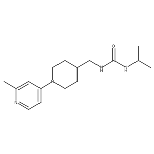 1-Isopropyl-3-((1-(2-methylpyridin-4-yl)piperidin-4-yl)methyl)urea结构式