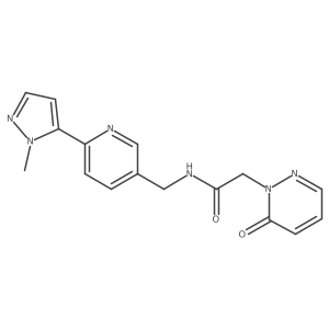N-((6-(1-methyl-1H-pyrazol-5-yl)pyridin-3-yl)methyl)-2-(6-oxopyridazin-1(6H)-yl)acetamide Structure