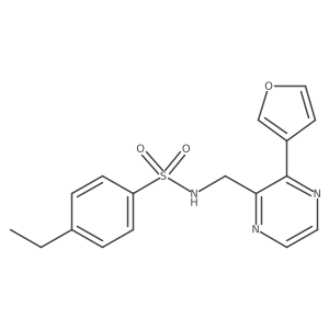 4-ethyl-N-((3-(furan-3-yl)pyrazin-2-yl)methyl)benzenesulfonamide Structure