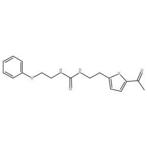 1-(2-(5-Acetylthiophen-2-yl)ethyl)-3-(2-phenoxyethyl)urea结构式