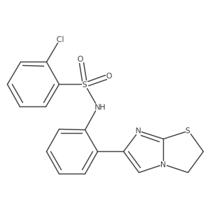 2-chloro-N-(2-(2,3-dihydroimidazo[2,1-b]thiazol-6-yl)phenyl)benzenesulfonamide结构式