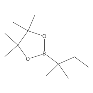 4,4,5,5-Tetramethyl-2-(tert-pentyl)-1,3,2-dioxaborolane Structure