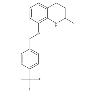 2-Methyl-8-(4-(trifluoromethyl)benzyloxy)-1,2,3,4-tetrahydroquinoline结构式