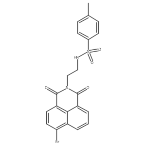 N-(2-(6-Bromo-1,3-dioxo-1H-benzo[DE]isoquinolin-2(3H)-YL)ethyl)-4-methylbenzenesulfonamide结构式