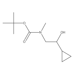 tert-butyl N-(2-cyclopropyl-2-hydroxyethyl)-N-methylcarbamate Structure