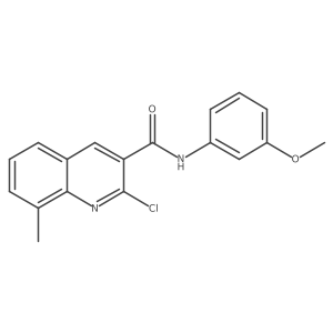 2-chloro-N-(3-methoxyphenyl)-8-methylquinoline-3-carboxamide Structure