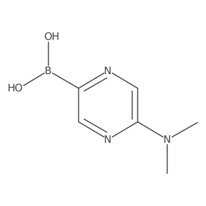 5-(Dimethylamino)pyrazine-2-boronic acid Structure